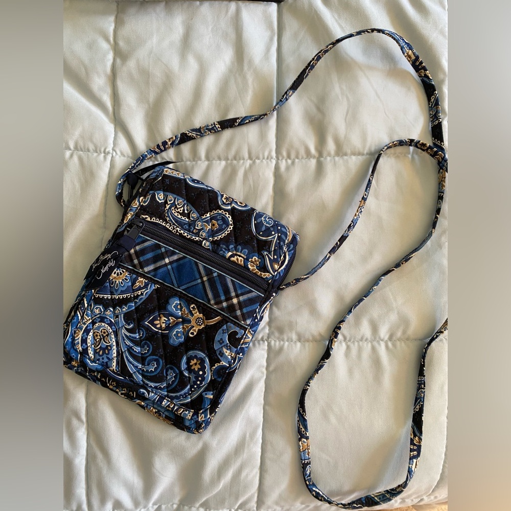 Vera Bradley Navy Over the Shoulder Bag